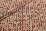 Natural Madder Red Bagru Handblock Printed Cotton Fabric