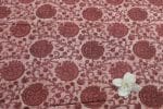 Indian Red  Bagru Handblock Printed Cotton Fabric - Image 2