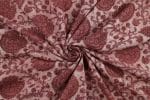 Indian Red  Bagru Handblock Printed Cotton Fabric - Image 3