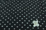 Natural Black Bandhani Tie Dye 100% Pure Soft Cotton Satin Finish Fabric - Image 2