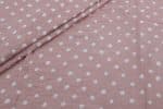 Baby Pink Bandhani Tie Dye 100% Pure Soft Cotton Satin Finish Fabric