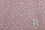 Baby Pink Bandhani Tie Dye 100% Pure Soft Cotton Satin Finish Fabric - Image 2