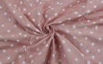 Baby Pink Bandhani Tie Dye 100% Pure Soft Cotton Satin Finish Fabric - Image 3