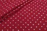 Ruby Red Bandhani Tie Dye 100% Pure Soft Cotton Satin Finish Fabric