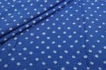 Royal Blue Bandhani Tie Dye 100% Pure Soft Cotton Satin Finish Fabric