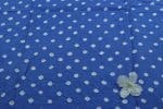 Royal Blue Bandhani Tie Dye 100% Pure Soft Cotton Satin Finish Fabric - Image 2