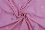 Light Purple Woven Design Flowy HandLoom Pure Soft Cotton Fabric - Image 3