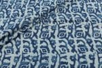 Natural Indigo Blue Bagru Handblock Printed Cotton Fabric