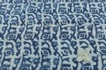 Natural Indigo Blue Bagru Handblock Printed Cotton Fabric - Image 2