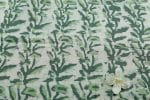 Calm Green Bagru Handblock Printed Cotton Fabric - Image 2