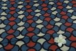 Natural Indigo Blue Dye Handblock Ajrakh Printed Cotton Fabric - Image 2