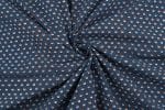 Natural Indigo Blue Dye Handblock Ajrakh Printed Cotton Fabric - Image 3