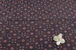 Natural Indigo Blue Dye Handblock Ajrakh Printed Cotton Fabric - Image 2