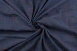 Natural Indigo Blue Dye Handblock Ajrakh Printed Cotton Fabric - Image 3