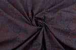 Natural Indigo Blue Dye Handblock Ajrakh Printed Cotton Fabric - Image 3