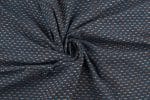Natural Indigo Blue Dye Handblock Ajrakh Printed Cotton Fabric - Image 3