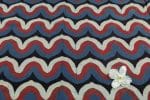 Natural Indigo Blue Dye Handblock Ajrakh Printed Cotton Fabric - Image 2
