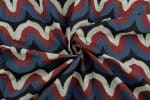 Natural Indigo Blue Dye Handblock Ajrakh Printed Cotton Fabric - Image 3