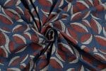 Natural Indigo Blue Dye Handblock Ajrakh Printed Cotton Fabric - Image 3