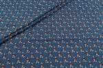 Natural Indigo Blue Dye Handblock Ajrakh Printed Cotton Fabric