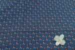 Natural Indigo Blue Dye Handblock Ajrakh Printed Cotton Fabric - Image 2