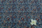 Natural Indigo Blue Dye Handblock Ajrakh Printed Cotton Fabric - Image 2