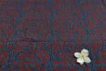 Natural Indigo Blue Dye Handblock Ajrakh Printed Cotton Fabric - Image 2