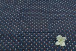 Natural Indigo Blue Dye Handblock Ajrakh Printed Cotton Fabric - Image 2