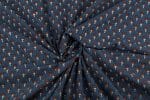 Natural Indigo Blue Dye Handblock Ajrakh Printed Cotton Fabric - Image 3