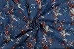 Natural Indigo Blue Dye Handblock Ajrakh Printed Cotton Fabric - Image 3