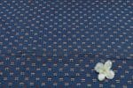 Natural Indigo Blue Dye Handblock Ajrakh Printed Cotton Fabric - Image 2