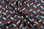 Natural Indigo Blue Dye Handblock Ajrakh Printed Cotton Fabric - Image 3