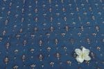 Natural Indigo Blue Dye Handblock Ajrakh Printed Cotton Fabric - Image 2