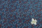 Natural Indigo Blue Dye Handblock Ajrakh Printed Cotton Fabric - Image 2