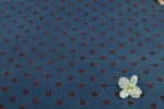 Natural Indigo Blue Dye Handblock Ajrakh Printed Cotton Fabric - Image 2