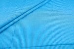 Sky Blue Handwoven Stripes 100% Pure Cotton Fabric