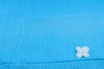 Sky Blue Handwoven Stripes 100% Pure Cotton Fabric - Image 2