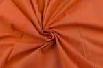 Pumpkin Orange Handwoven Zari Border Pure Cotton Fabric - Image 3