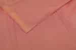 Two-Tone Pinkish Orange Handwoven Zari Border Pure Cotton Fabric