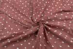 Pinkish Brown Bandhani Tie Dye 100% Pure Soft Cotton Satin Finish Fabric - Image 3