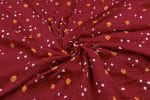 Ruby Red Bandhani Tie Dye 100% Pure Soft Cotton Satin Finish Fabric - Image 3