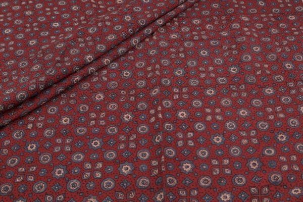Natural Red Dye Handblock Ajrakh Printed Cotton Fabric