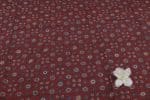 Natural Red Dye Handblock Ajrakh Printed Cotton Fabric - Image 2