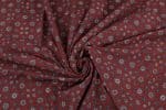 Natural Red Dye Handblock Ajrakh Printed Cotton Fabric - Image 3