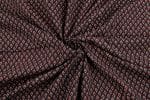 Natural Black Dye Handblock Ajrakh Printed Cotton Fabric - Image 3