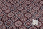 Natural Black Dye Handblock Ajrakh Printed Cotton Fabric - Image 2