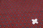 Natural Red Dye Handblock Ajrakh Printed Cotton Fabric - Image 2
