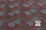 Natural Black Dye Handblock Ajrakh Printed Cotton Fabric - Image 2