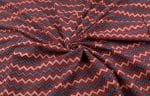 Natural Red Dye Handblock Ajrakh Printed Cotton Fabric - Image 3