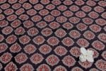 Natural Black Dye Handblock Ajrakh Printed Cotton Fabric - Image 2
